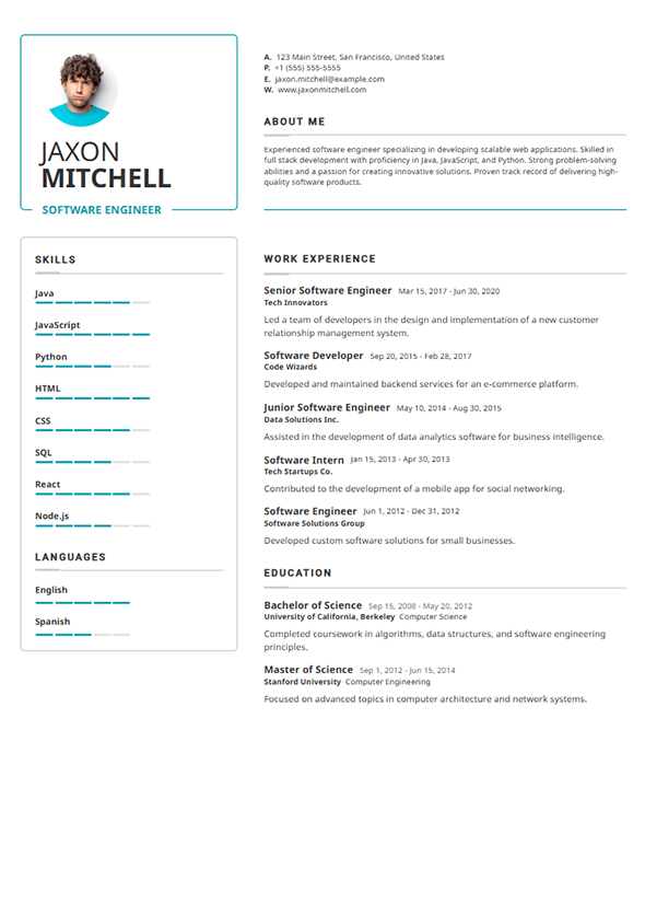 Software Engineer Resume
